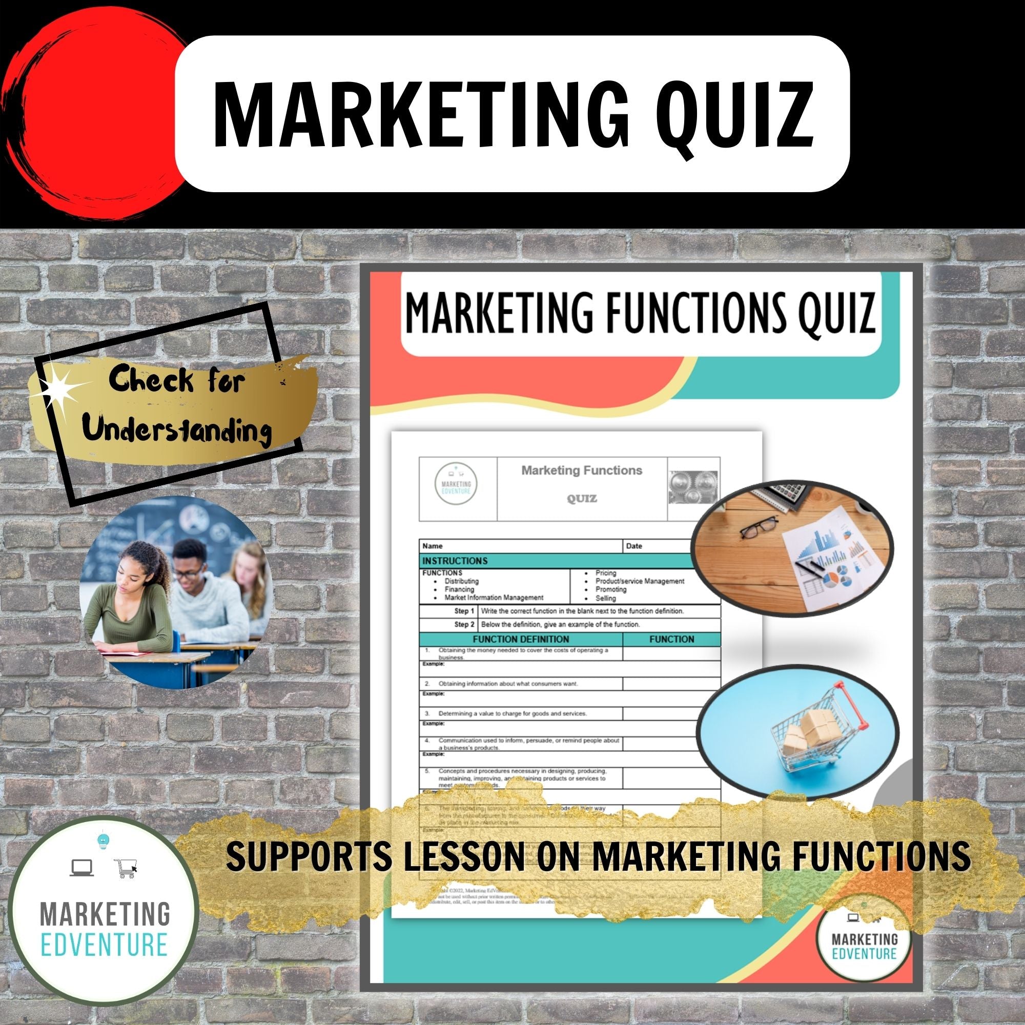 1006. Marketing Functions Quiz - CTE MARKETING