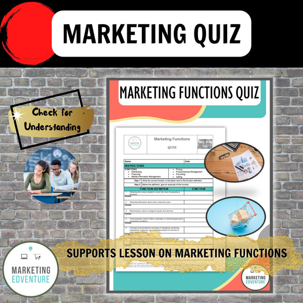 1006. Marketing Functions Quiz - CTE MARKETING