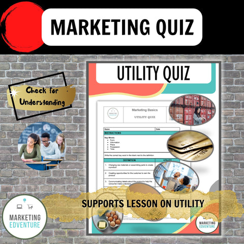 1006. Utility Quiz - CTE MARKETING