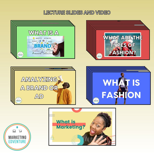 Fashion Marketing Lesson Plans Bundle | First Week Done-for-You | New Teacher Starter Kit