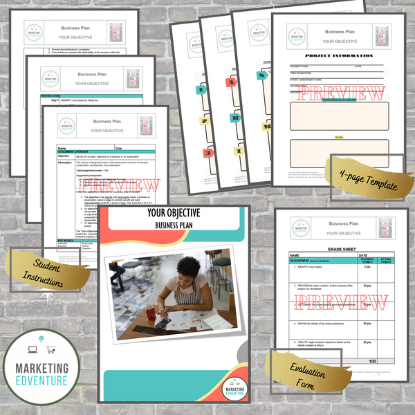 1008. Business Plan: Developing Your Objective - CTE MARKETING