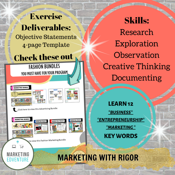 1008. Business Plan: Developing Your Objective - CTE MARKETING