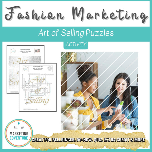 1004. Art of Selling Crossword & Word Search Puzzles