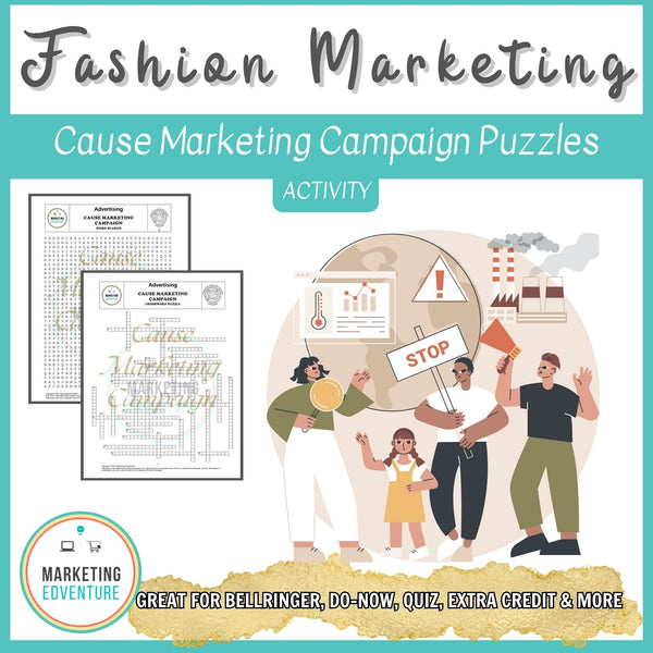 1004. Cause Marketing Campaign Crossword & Word Search Puzzles