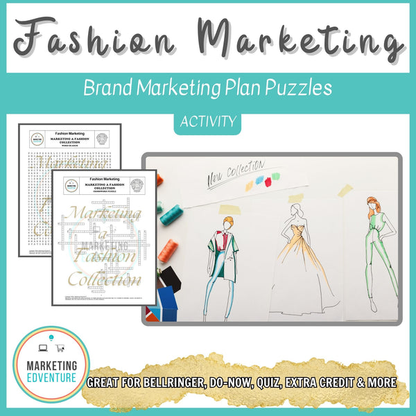 1004. Fashion Brand Marketing Plan Crossword & Word Search Puzzles