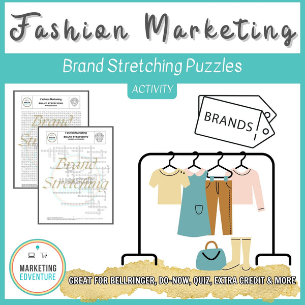 1004. Fashion Product Line Development Crossword & Word Search Puzzles