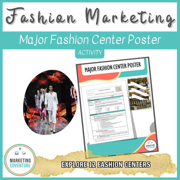 1004. Trade Center Poster Activity | Fashion Design & Marketing | Gallery Wall