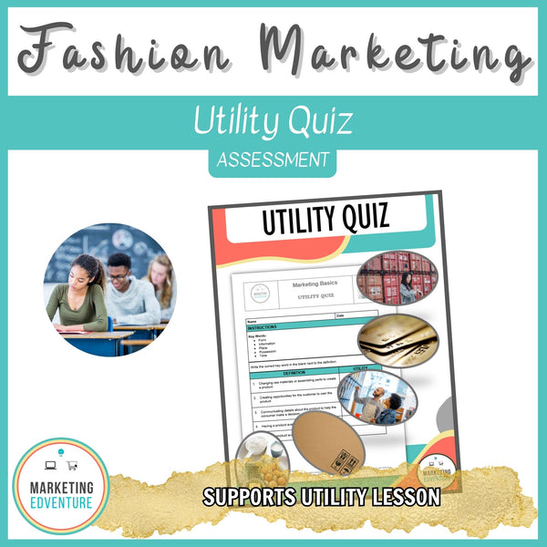 1006. Utilities Quiz | Business, Fashion Design & Marketing | Knowledge Check