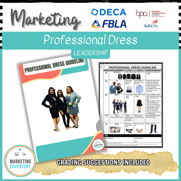 1008. FREE Professional Dress - Great for CTE, CTSO, DECA, BPA, Skills USA - CAREERS