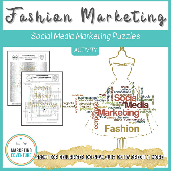 1004. Social Media Marketing Crossword & Word Search Puzzles