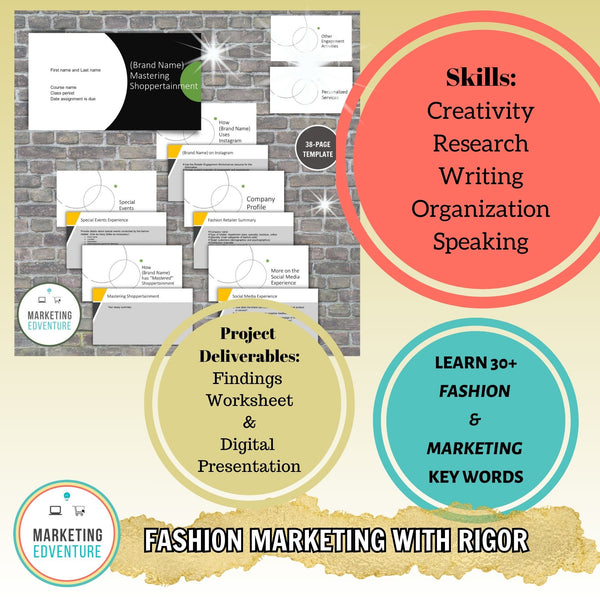1005. Customer Experience Project | Fashion Design & Marketing | Editable Slides