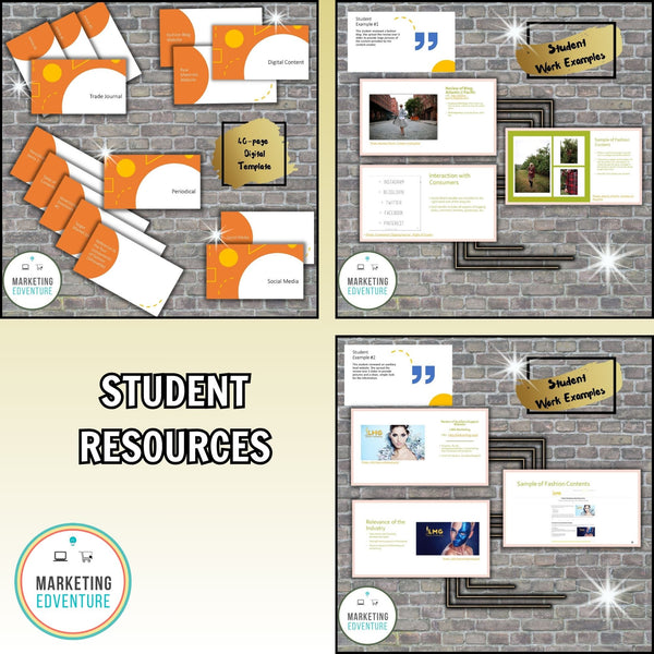 1005. Fashion Media Resources Project | Fashion Design & Marketing | Editable Slides