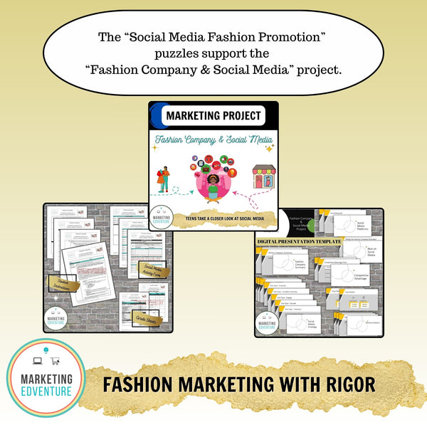 1004. Social Media Fashion Promotion Crossword & Word Search Puzzles