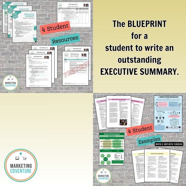 1008. Business Plan: Executive Summary Lesson | DECA BPA FBLA | Judge Approved