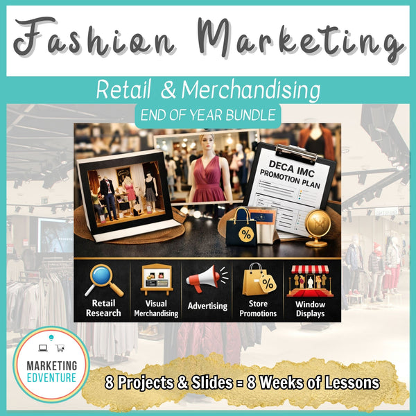 Fashion Retail Bundle | Retailing, Advertising, & Visual Merchandising Projects