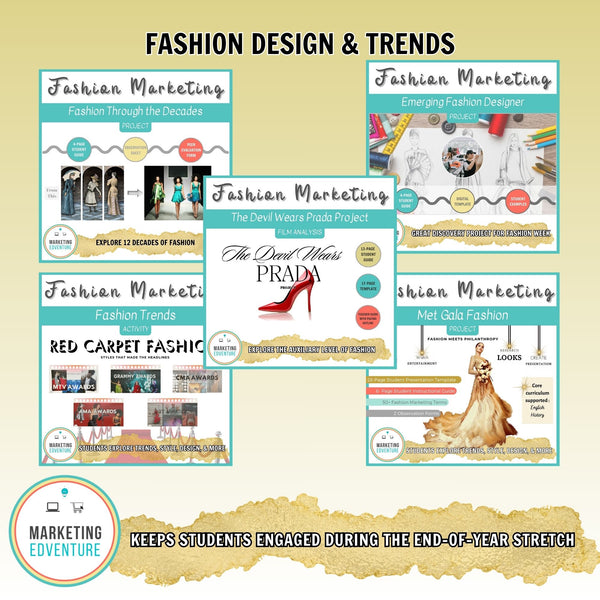 Trends Bundle - Fashion History, Fashion Cycle, Designers & Red Carpet Projects